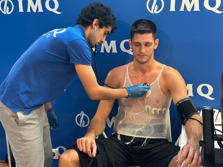 Martin Krampelj, nuevo fichaje del Bilbao Basket, realiza su reconocimiento médico-deportivo con IMQ